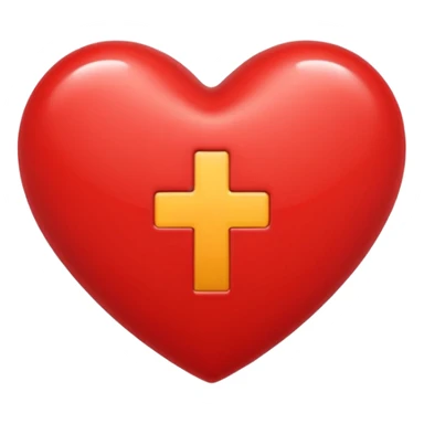 heart with plus on it sticker