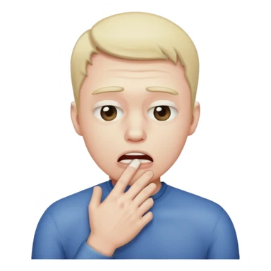 man choking himself  sticker