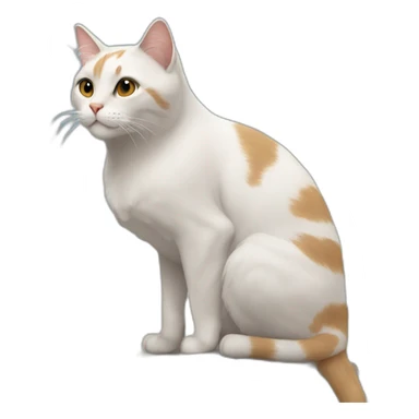 a cat in Rome sticker