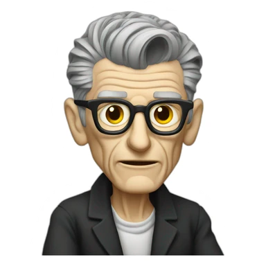 samuel beckett reading sticker
