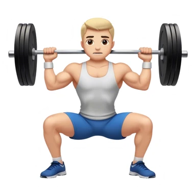 barbell bridge exercise sticker