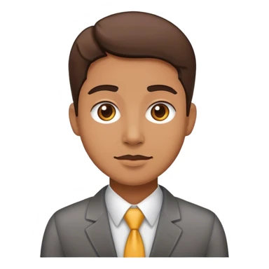 A full-length office employee sticker