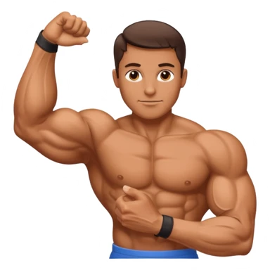 Arm with muscle and manicured hand sticker