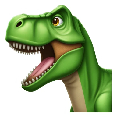 Green T-Rex sticker
