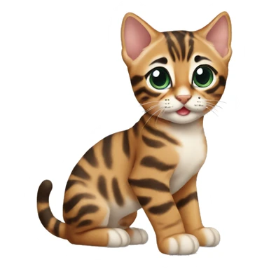 Bengal kitten sticker