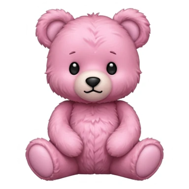 Pink teddy bear sticker