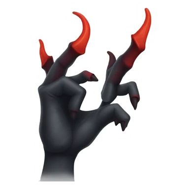Demon hand making devil horns  sticker