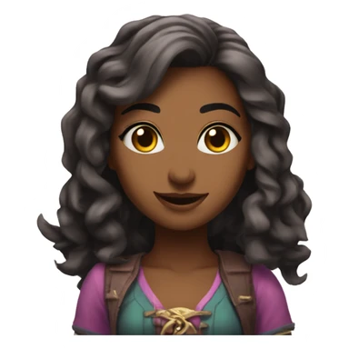 Samira from LOL with text “pentaqueen” sticker