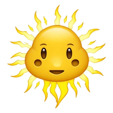 Rayos truenos con cara de molestia  sticker