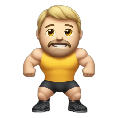 Massive weightlifter, gigacchad sticker