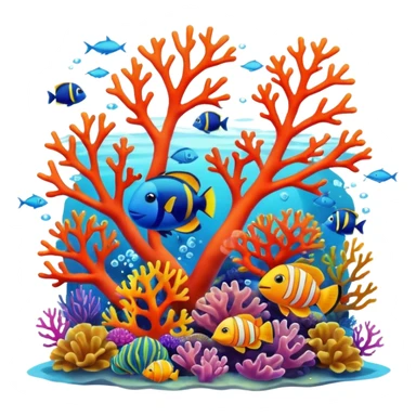 underwater scene sticker