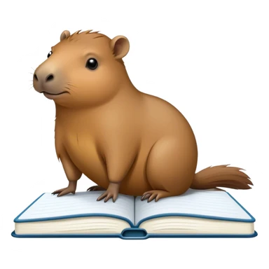 capivara no notebook sticker