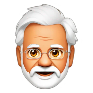 Prime Minister Narendra Modi standing by our BJP team holder sticker