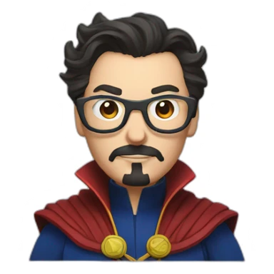dr strange with glasses coding sticker