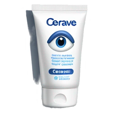 eye cream bottle with label cerave style  sticker