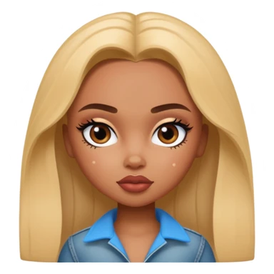 pretty bratz baddie, looking like georgia miller from ginny and georgia sticker