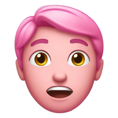 Pink Reaction Emoji sticker