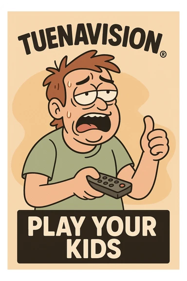 TUENAVISION play your kids sticker