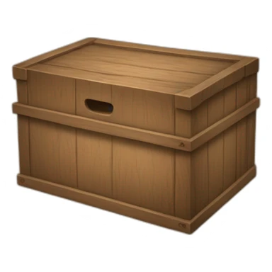 a wood box sticker