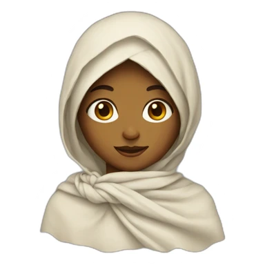 muslin girl sticker