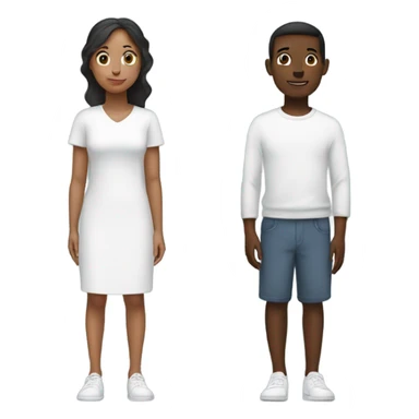 One black twin one white twin  sticker