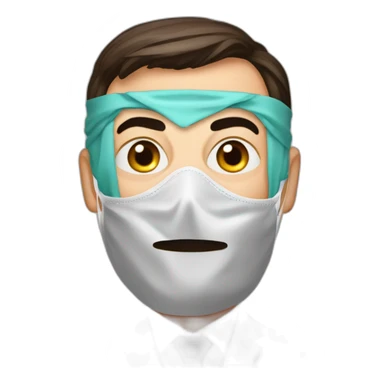 markus söder, the german politician, with a corona mask on sticker