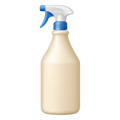 surface cleaner bottle, cream colored, white cap, without spray sticker