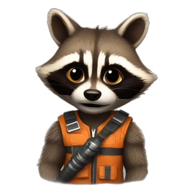 rocket raccoon sticker