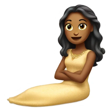 princess on a bed sticker