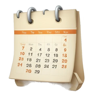 calendar sticker