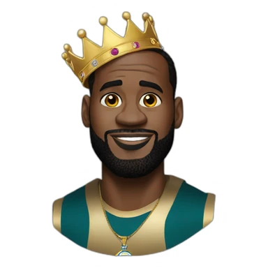 king lebron james sticker