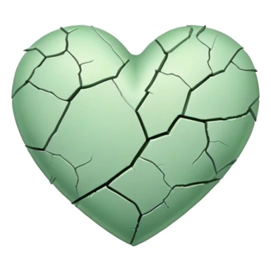 Light green heartbreak sticker