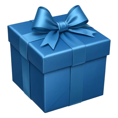 Decorative Gift Box blue sticker