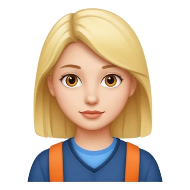 a female college student sticker