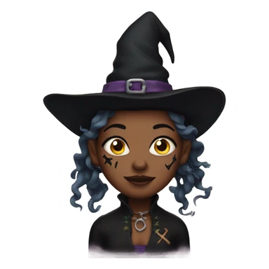 Witch with lots of tattoos sticker