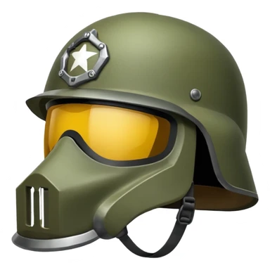 Make a helmet that's used in war sticker