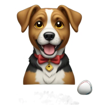 dog playing poker sticker