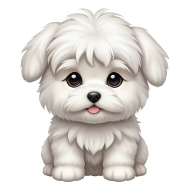 Maltese puppy sticker