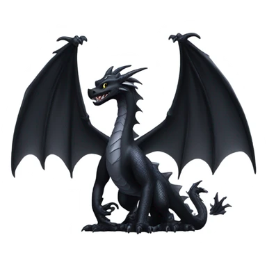 Toothless and his white dragon friend emoji sticker