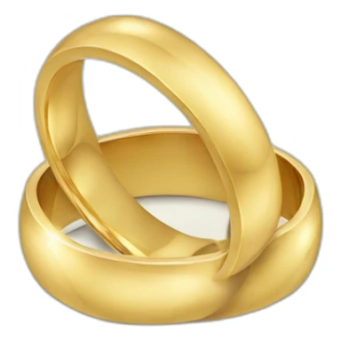 simple gold wedding rings sticker