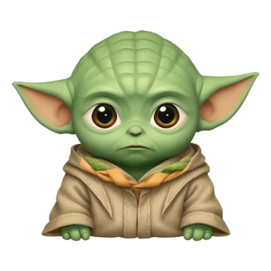 Sad baby yoda sticker