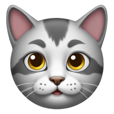 Cat with confused face sticker
