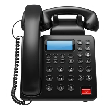 Corporate Black office phone sticker