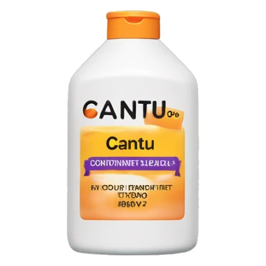 bottle of hair conditioner with a label that says cantu sticker