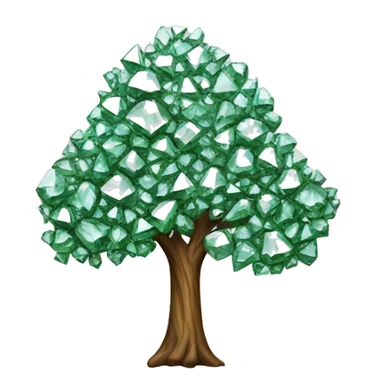 Tree made of diamonds sticker