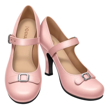 Soft pink Mary Jane shoes sticker