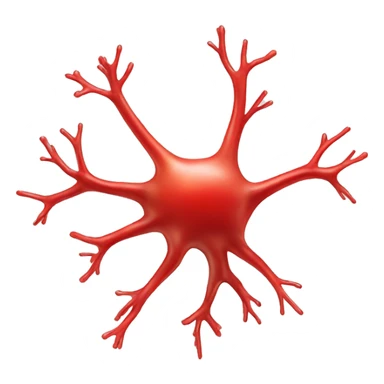 red colored neuron sticker