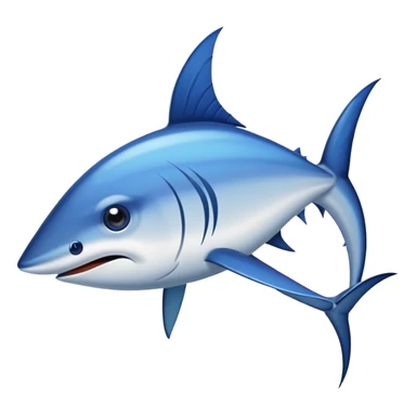 Swordfish with pointed nose sticker
