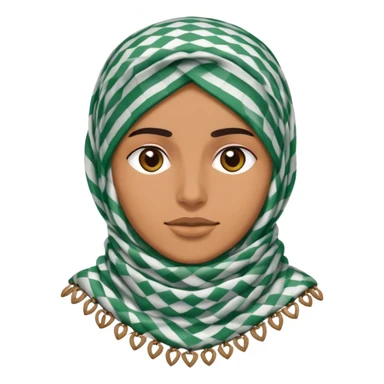 Brazilian keffiyeh sticker