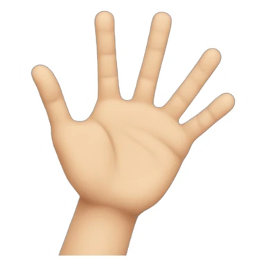 hand with 10 fingers sticker